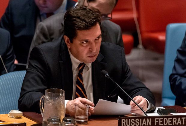 Заместитель постоянного представителя России при ООН Владимир Сафронков